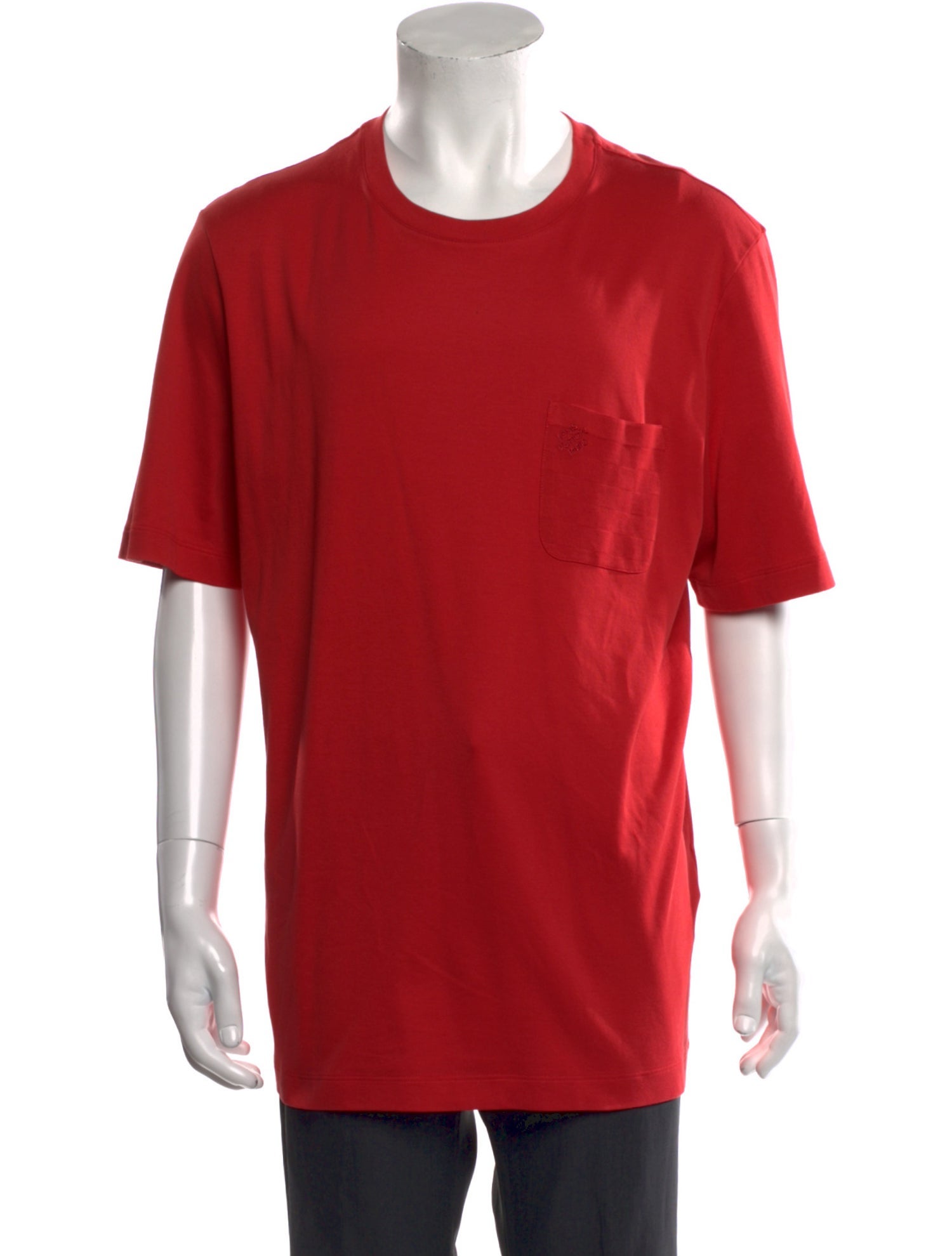Louis Vuitton 'Damier Pocket' Crew Neck T-Shirt