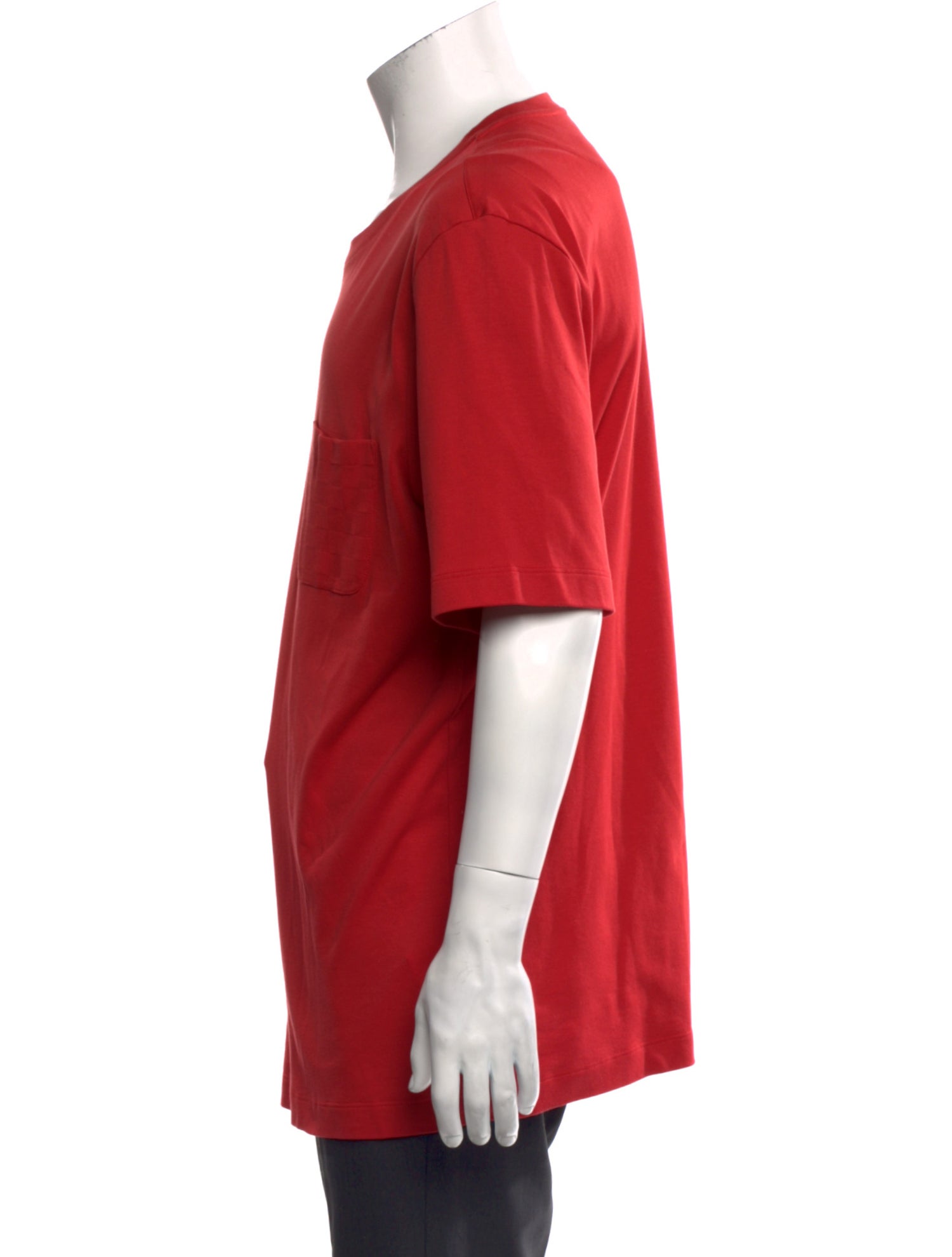 Louis Vuitton 'Damier Pocket' Crew Neck T-Shirt