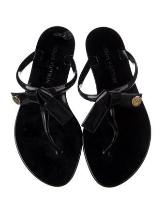 Louis Vuitton LV Monogram Rubber Flip Flops