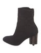 Louis Vuitton Monogram Pattern Embroidered Accent Sock Boots