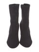 Louis Vuitton Monogram Pattern Embroidered Accent Sock Boots