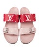 Louis Vuitton Leather Printed Slides