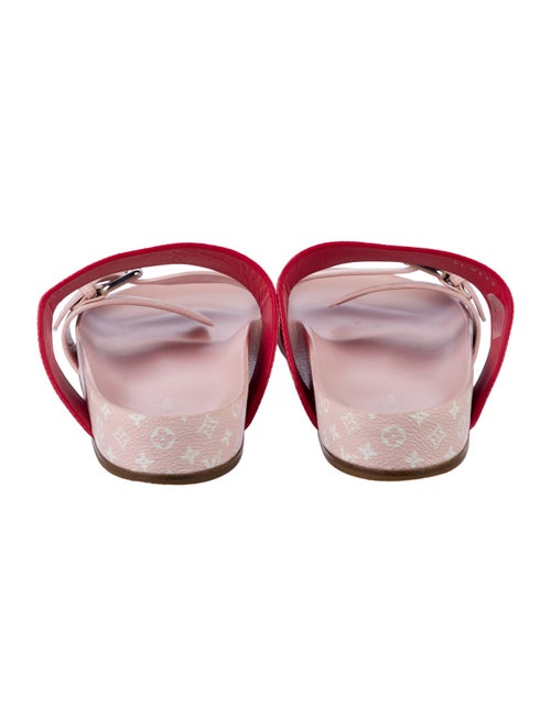 Louis Vuitton Leather Printed Slides