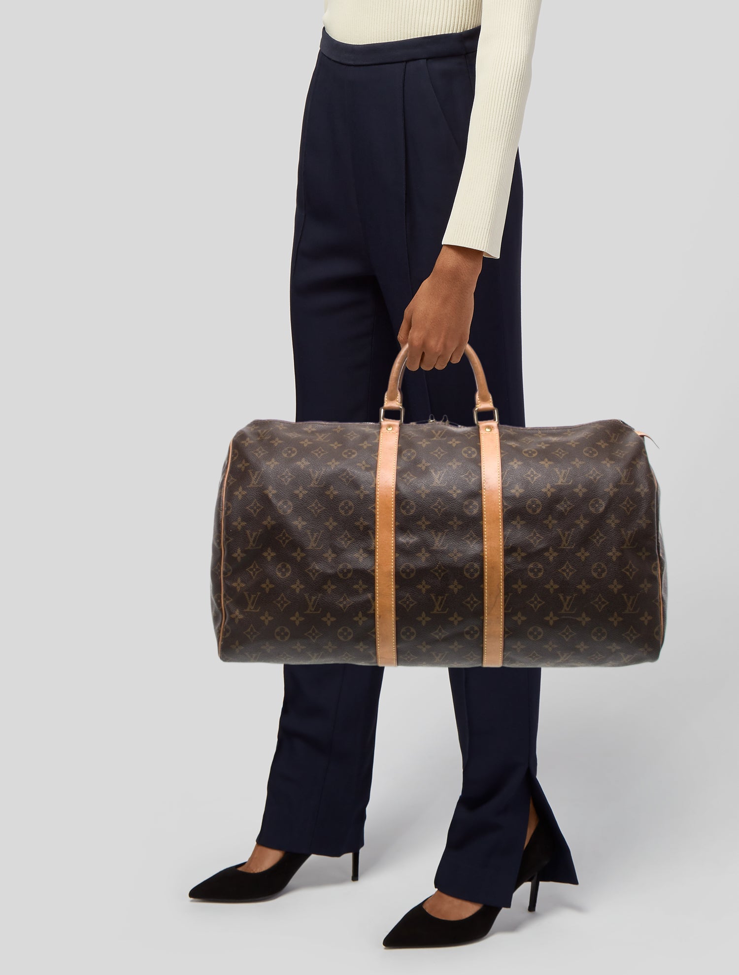 Louis Vuitton LV Monogram Keepall 55 Vintage