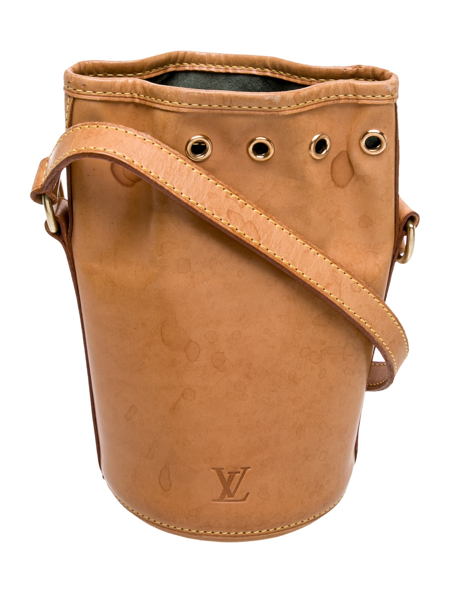 Louis Vuitton Leather Dom Pérignon Limited Edition Vintage Nomade Wine Bottle Carrie