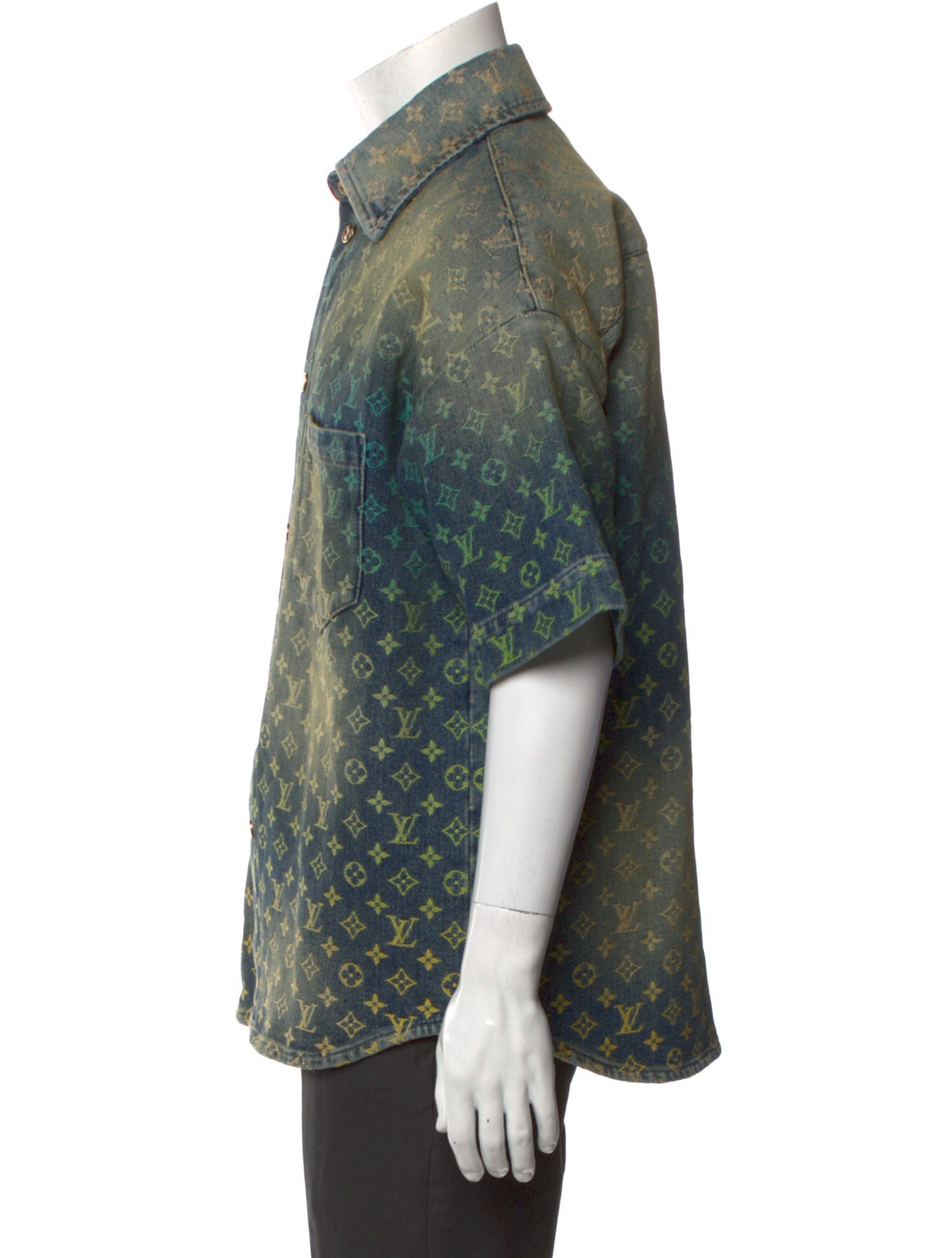 Louis Vuitton 2023 LV Monogram Denim Shirt