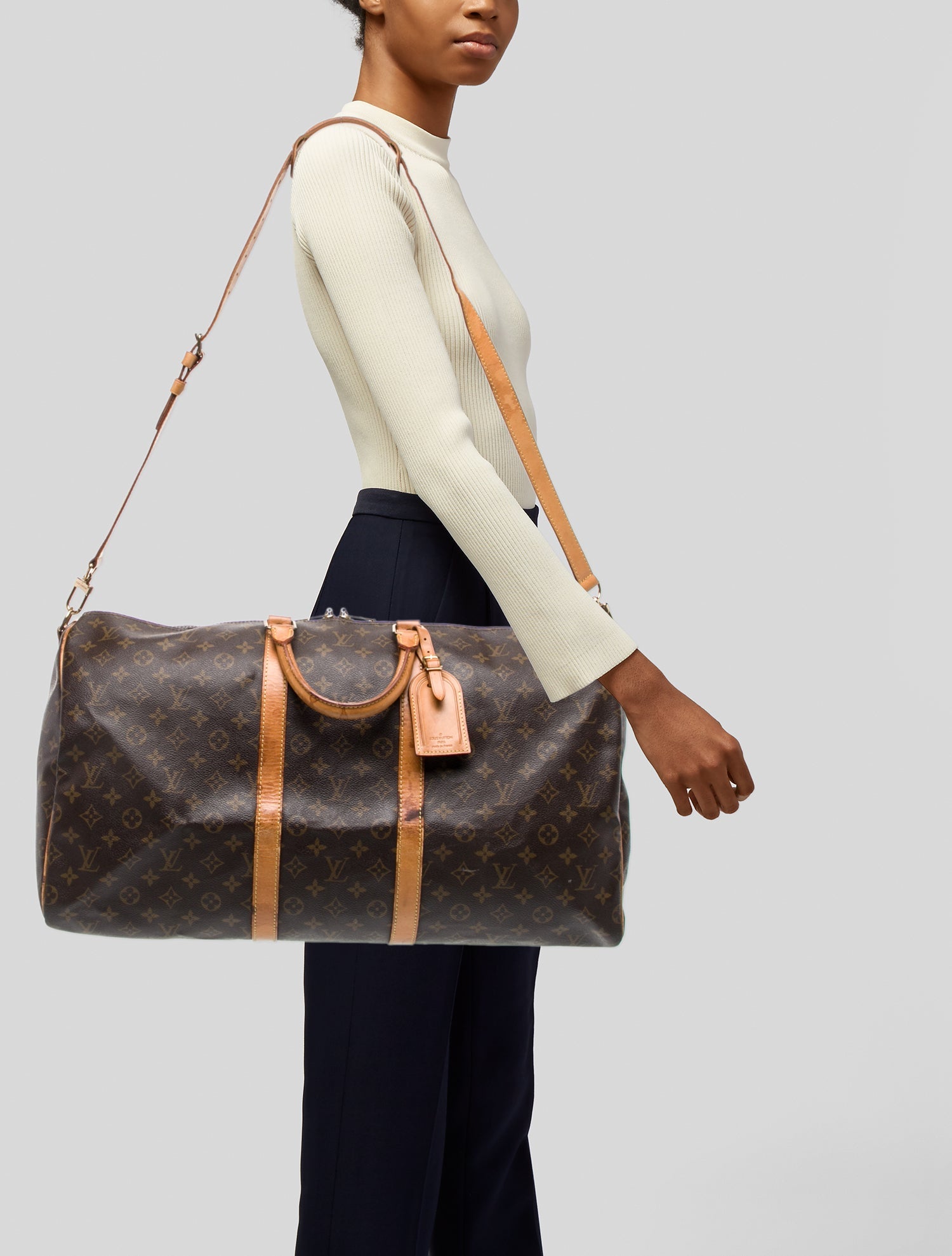 Louis Vuitton LV Monogram Keepall Bandouliere 55