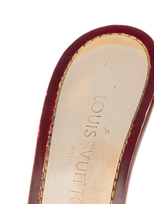 Louis Vuitton Leather Printed Slides