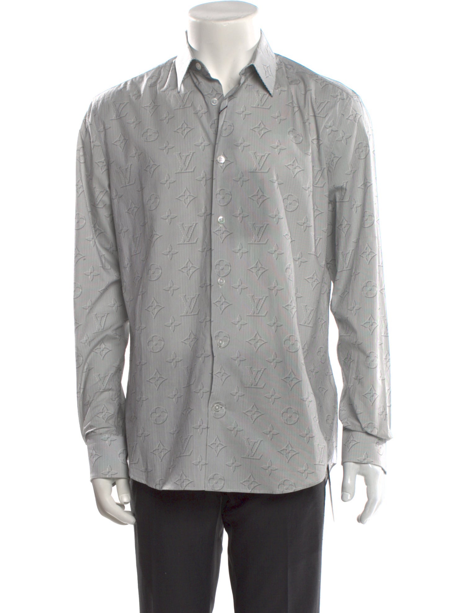 Louis Vuitton 2018 Monogram Pattern Dress Shirt