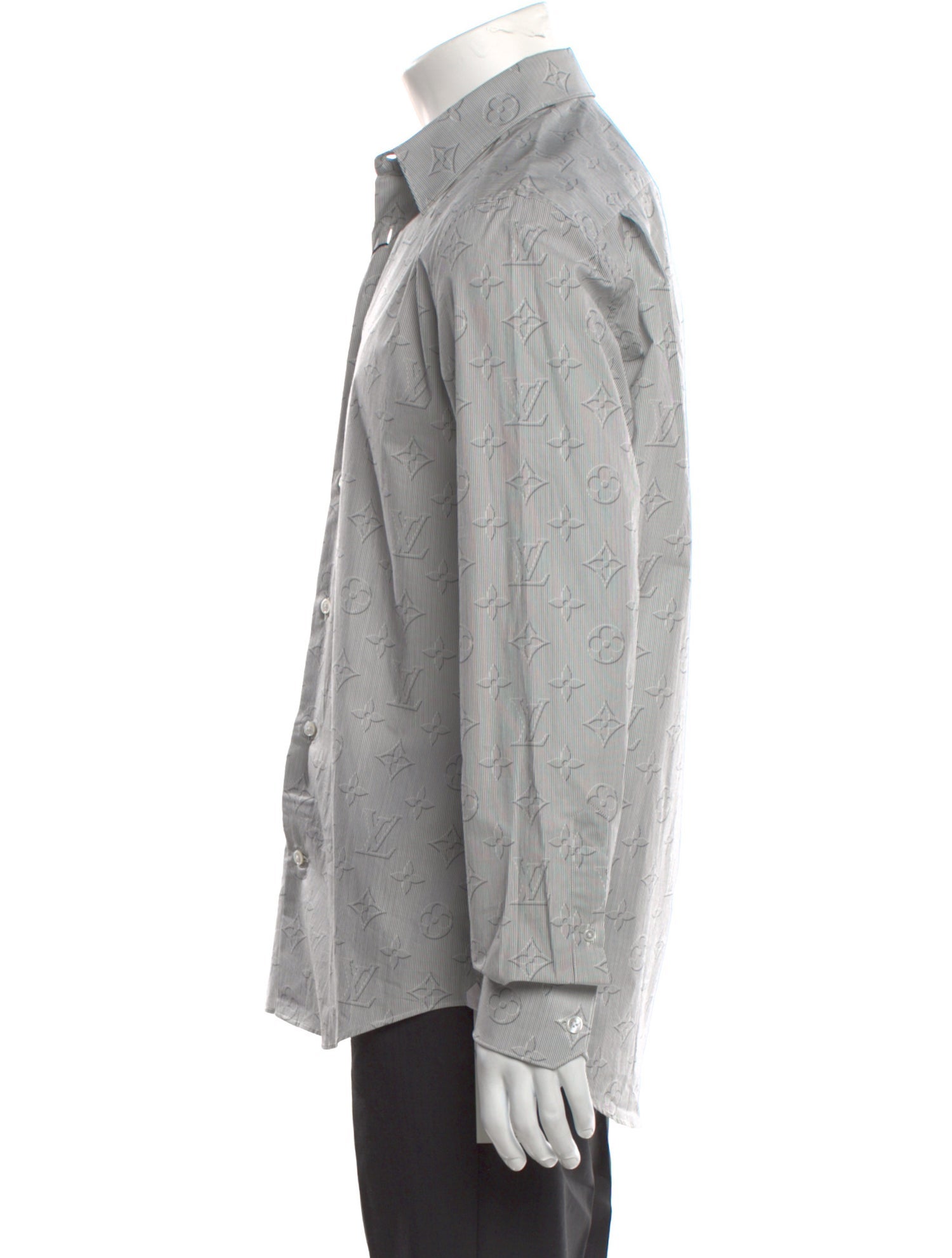 Louis Vuitton 2018 Monogram Pattern Dress Shirt