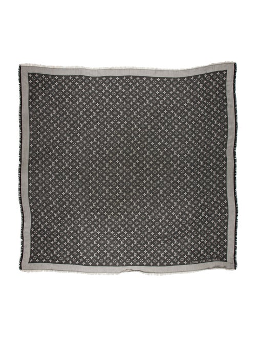 Louis Vuitton Silk Monogram Pattern Shawl