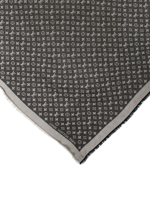 Louis Vuitton Silk Monogram Pattern Shawl