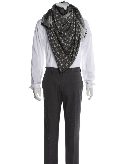 Louis Vuitton Silk Monogram Pattern Shawl
