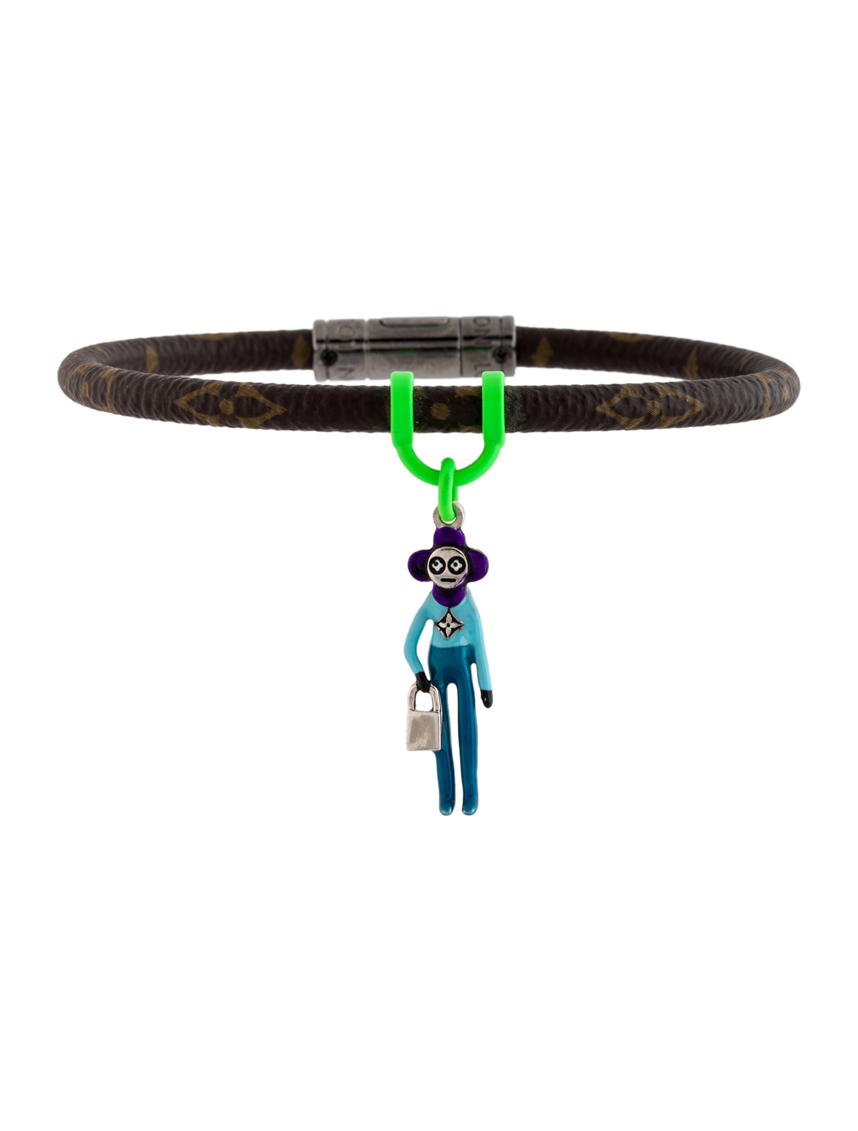 Louis Vuitton Enamel Monogram Charm Bracelet