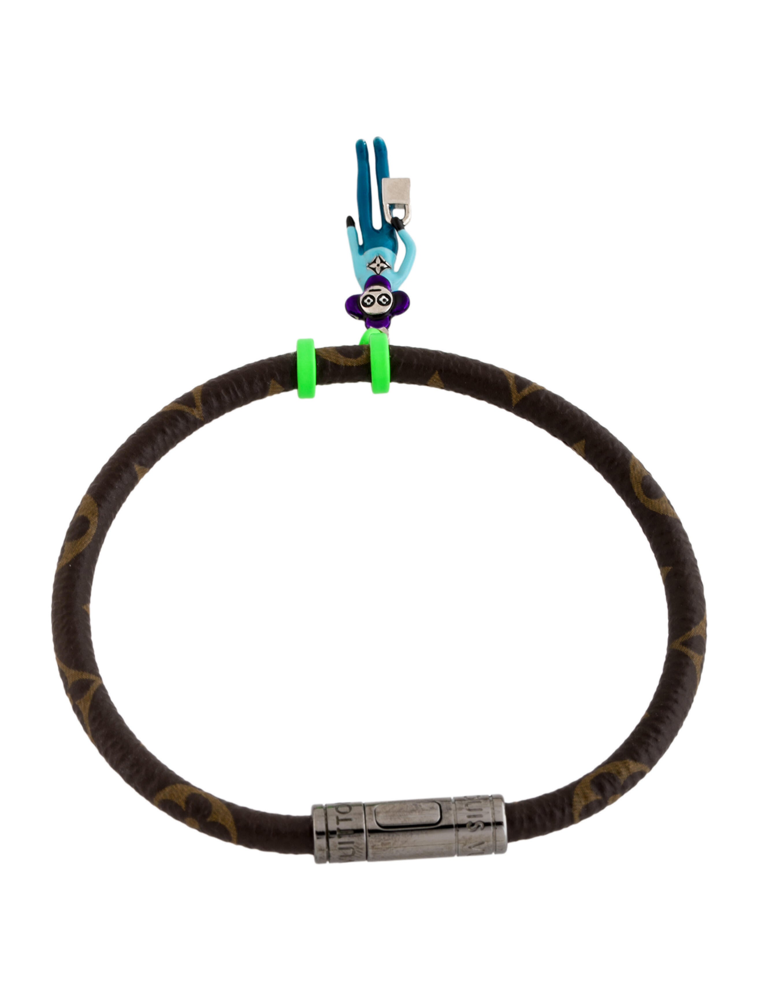 Louis Vuitton Enamel Monogram Charm Bracelet