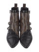 Louis Vuitton LV Monogram Leather Combat Boots