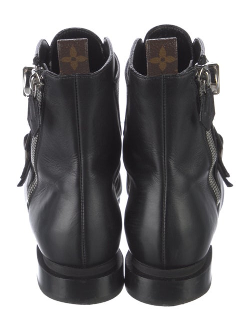 Louis Vuitton LV Monogram Leather Combat Boots