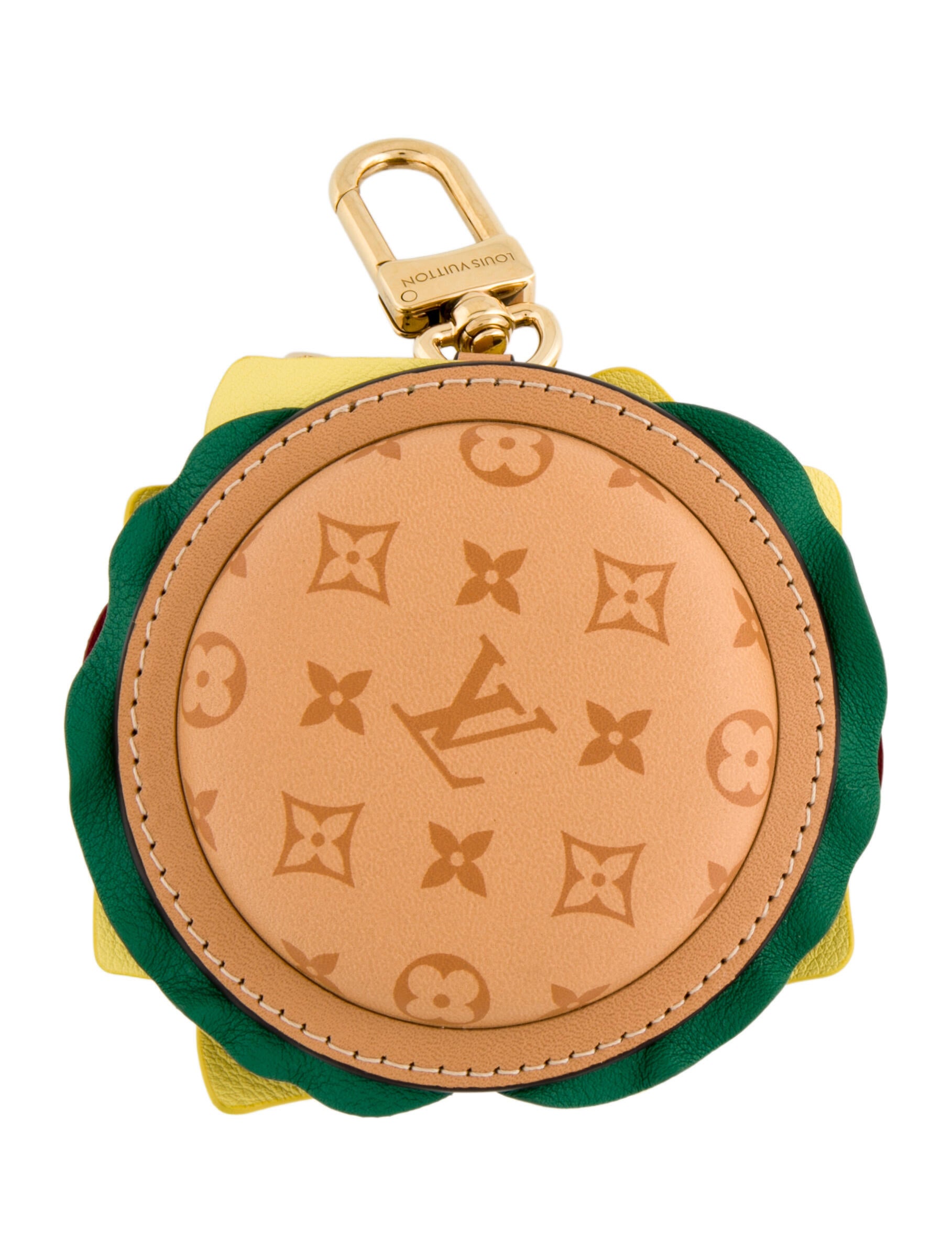 Louis Vuitton Monogram Burger Pouch Bag Charm