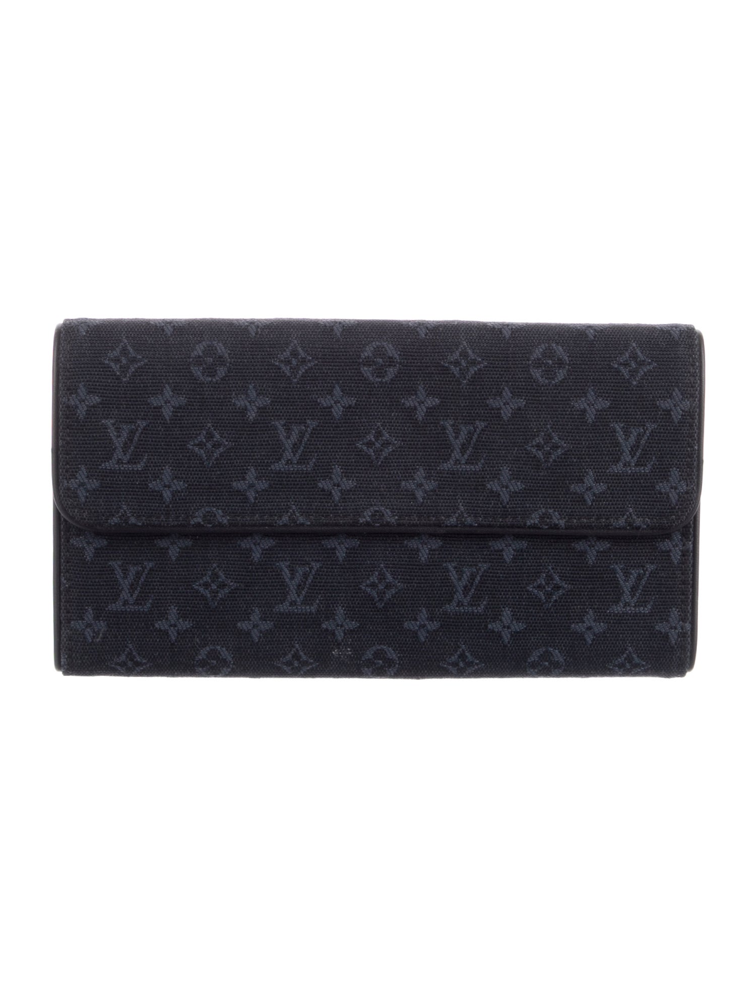 Louis Vuitton 2002 Monogram Mini Lin Pattern Sarah Wallet