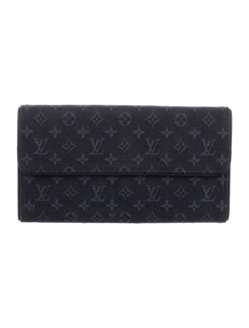 Louis Vuitton 2002 Monogram Mini Lin Pattern Sarah Wallet