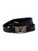 Louis Vuitton Damier Graphite Sign It Double Wrap Bracelet