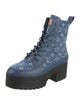 Louis Vuitton LV Monogram Denim Combat Boots