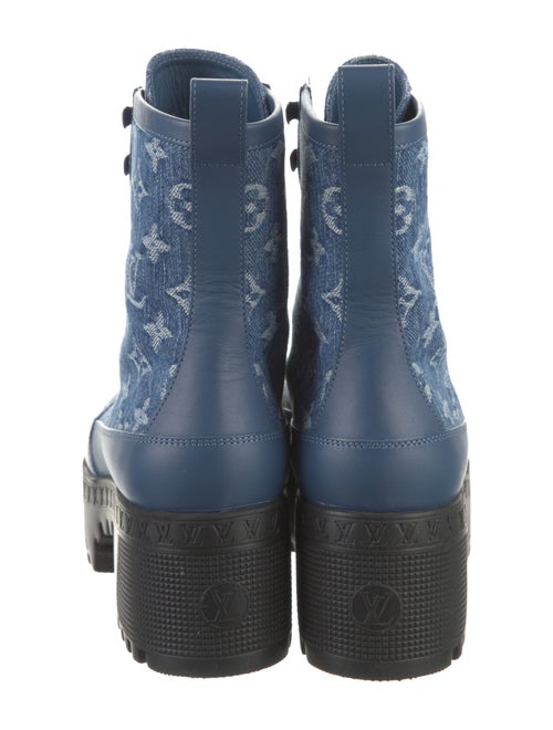 Louis Vuitton LV Monogram Denim Combat Boots