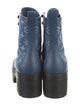 Louis Vuitton LV Monogram Denim Combat Boots
