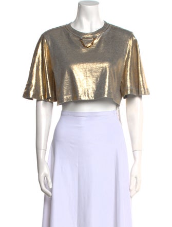 Louis Vuitton 2023 Crew Neck Crop Top