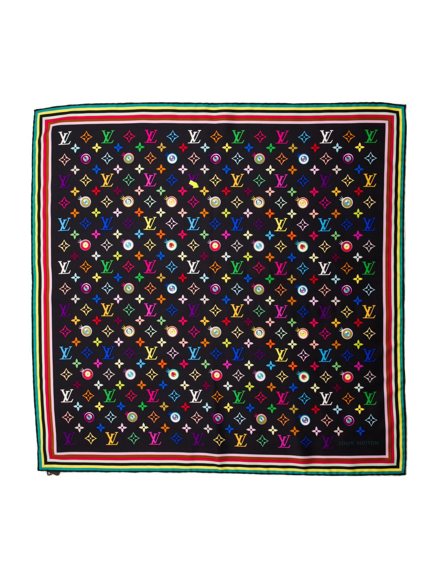 Louis Vuitton x Takashi Murakami Silk Scarf