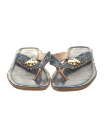 Louis Vuitton LV Monogram Denim Slides