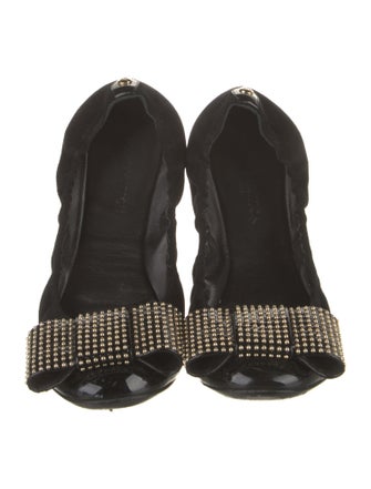 Louis Vuitton LV Monogram Suede Ballet Flats