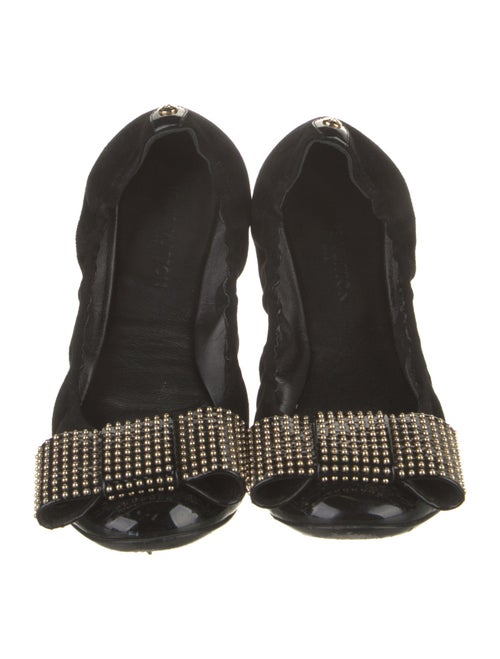 Louis Vuitton LV Monogram Suede Ballet Flats