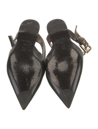 Louis Vuitton LV Monogram Leather Mules