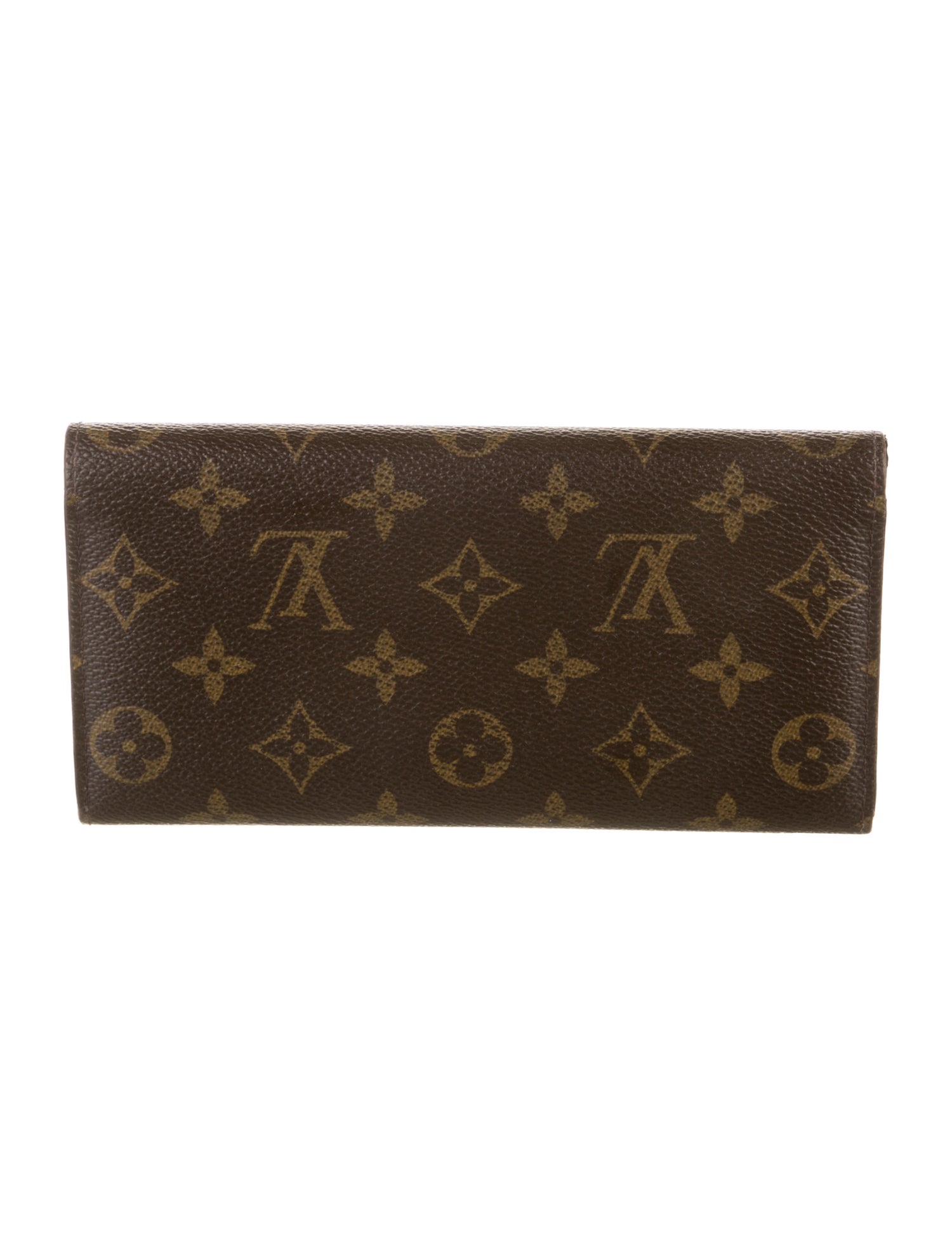 Louis Vuitton LV Monogram Coated Canvas Emilie Wallet