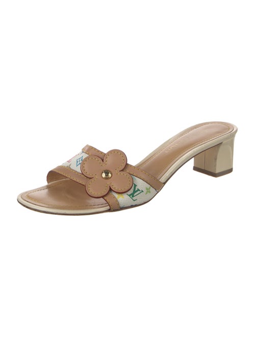 Louis Vuitton LV Monogram Leather Slides