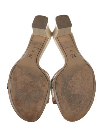 Louis Vuitton LV Monogram Leather Slides