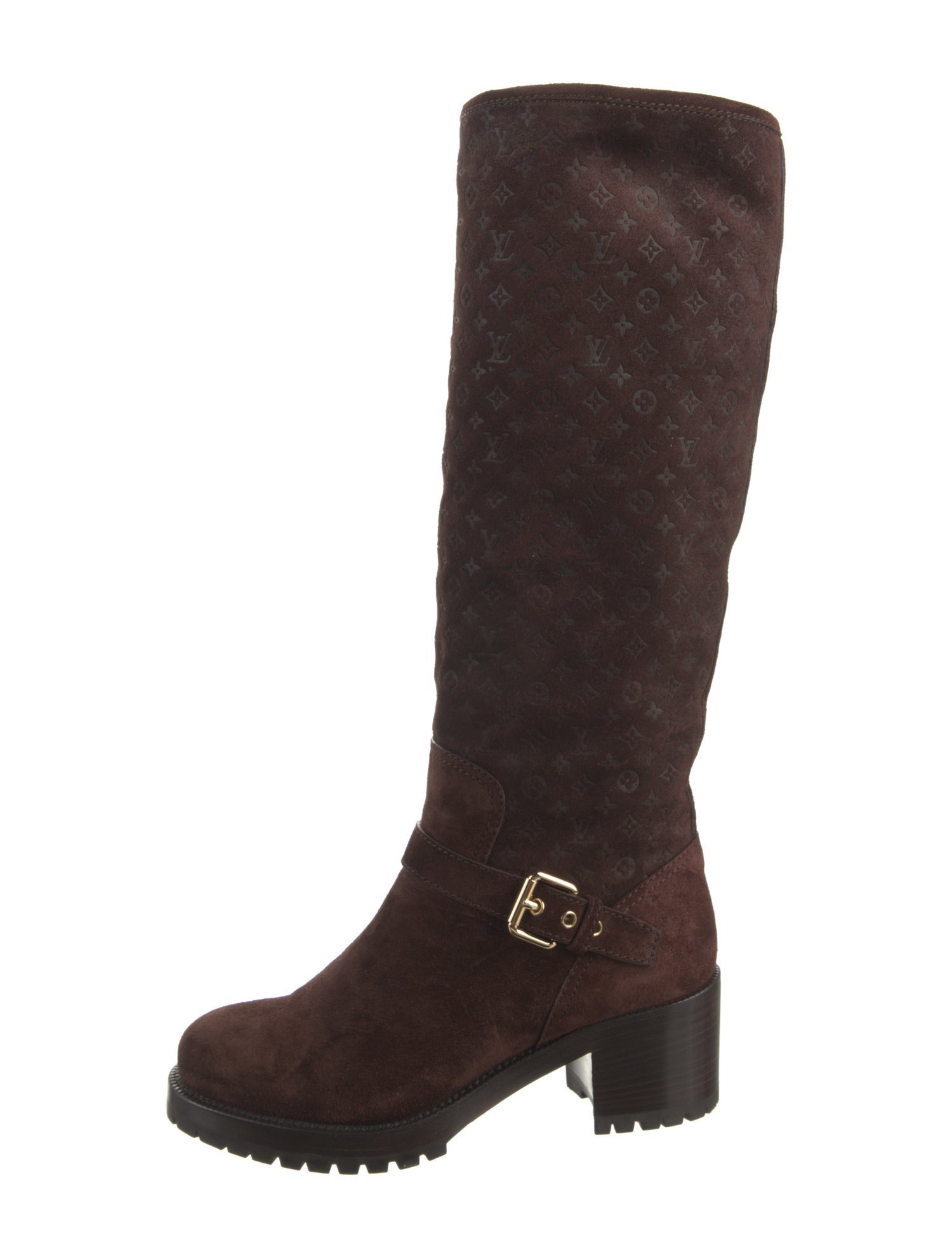 Louis Vuitton LV Monogram Suede Boots