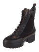 Louis Vuitton LV Monogram Leather Combat Boots