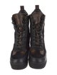 Louis Vuitton LV Monogram Leather Combat Boots