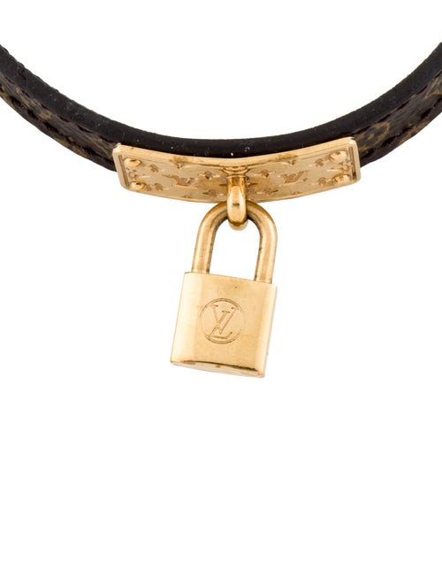 Louis Vuitton Monogram Lock Charm Bracelet
