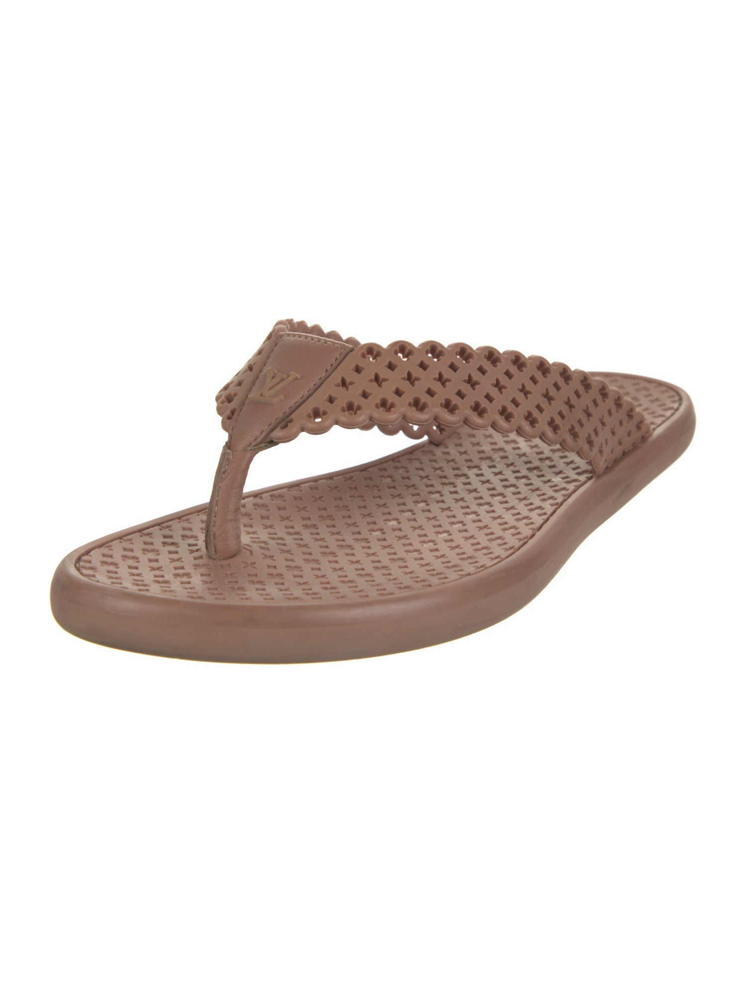 Louis Vuitton LV Monogram Rubber Flip Flops