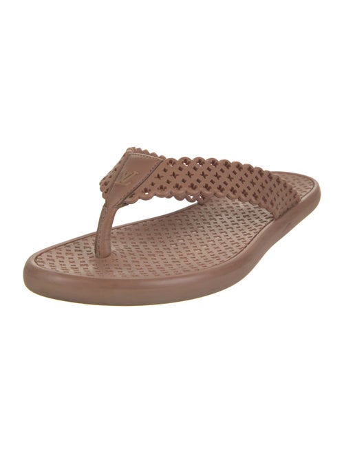 Louis Vuitton LV Monogram Rubber Flip Flops