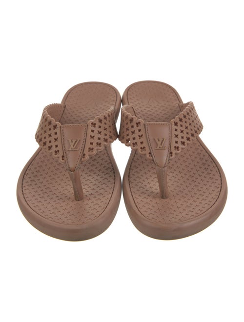 Louis Vuitton LV Monogram Rubber Flip Flops