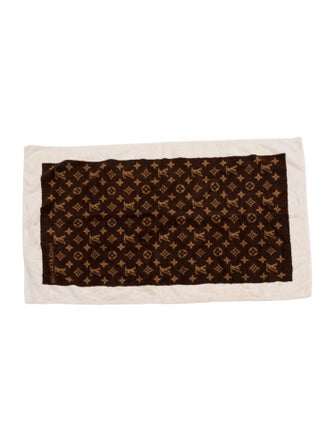 Louis Vuitton Cotton Monogram Beach Towel
