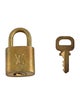 Louis Vuitton Brass Lock & Key Set