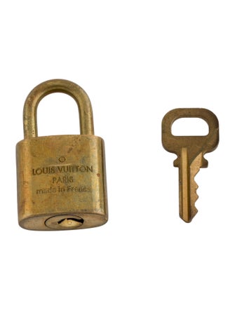 Louis Vuitton Brass Lock & Key Set