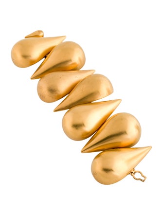 Louis Vuitton Brasse Palleur Petal Monogram Flower Teardrop Link Bracelet