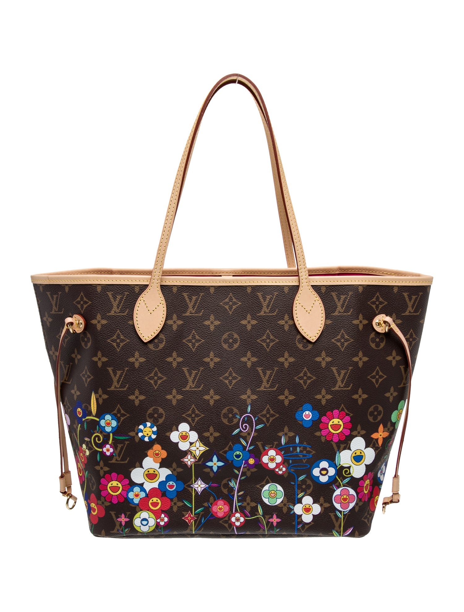 Louis Vuitton LV Monogram Flowers Neverfull w/Pouch MM 2025
