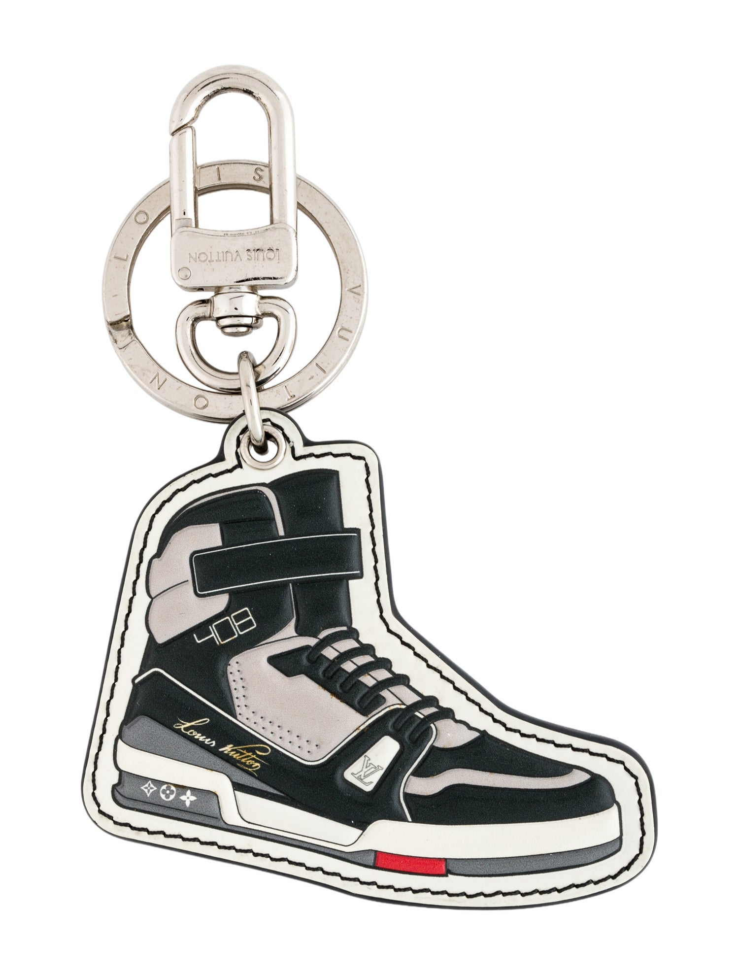 Louis Vuitton Porte Cles LV Monogram Eclipse Trainer Sneaker Key Holder Bag Charm